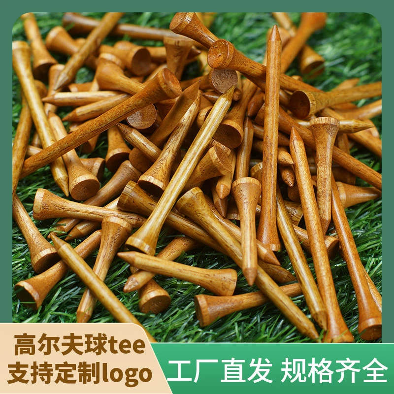 Деревянные тейпы для гольфа 70 мм, бамбуковые тейпы для гольфа, оптовая продажа деревянных тейпов для гольфа, тейпы для мячей