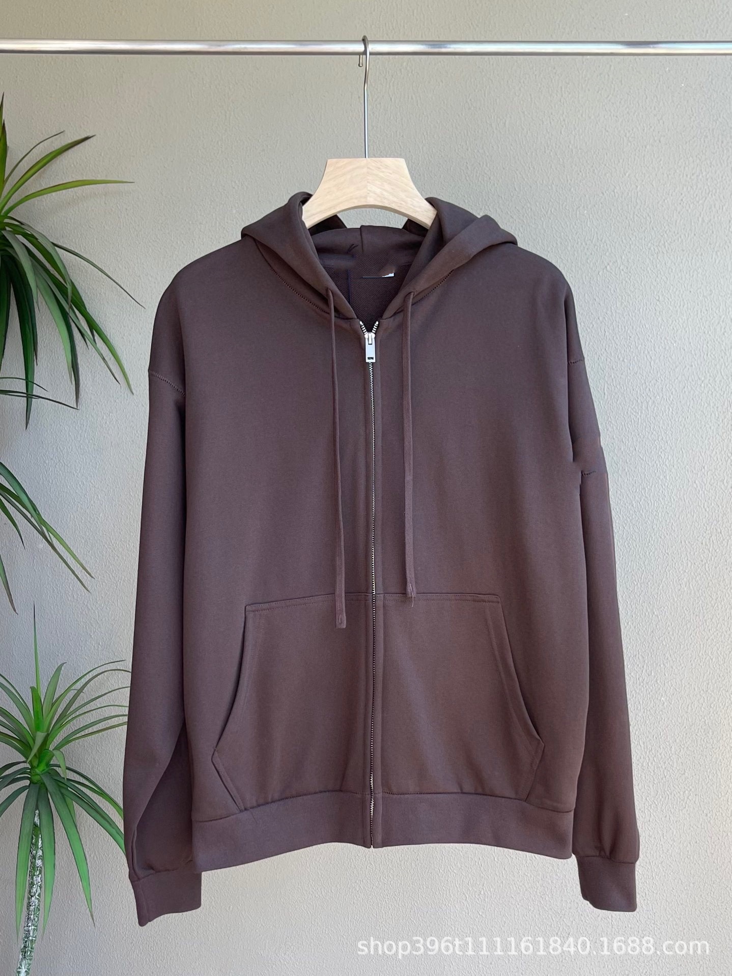 24SS Chunqiu zipper brazalete suéter encapuchado zipper brazalete chaqueta encapuchada