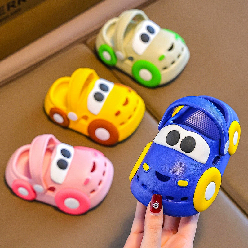 Детские сабо H для малышей 1 года, 3 размера, домашние, водонепроницаемые, с защитой от ударов, летние тапочки для мальчиков и девочек, младенцев