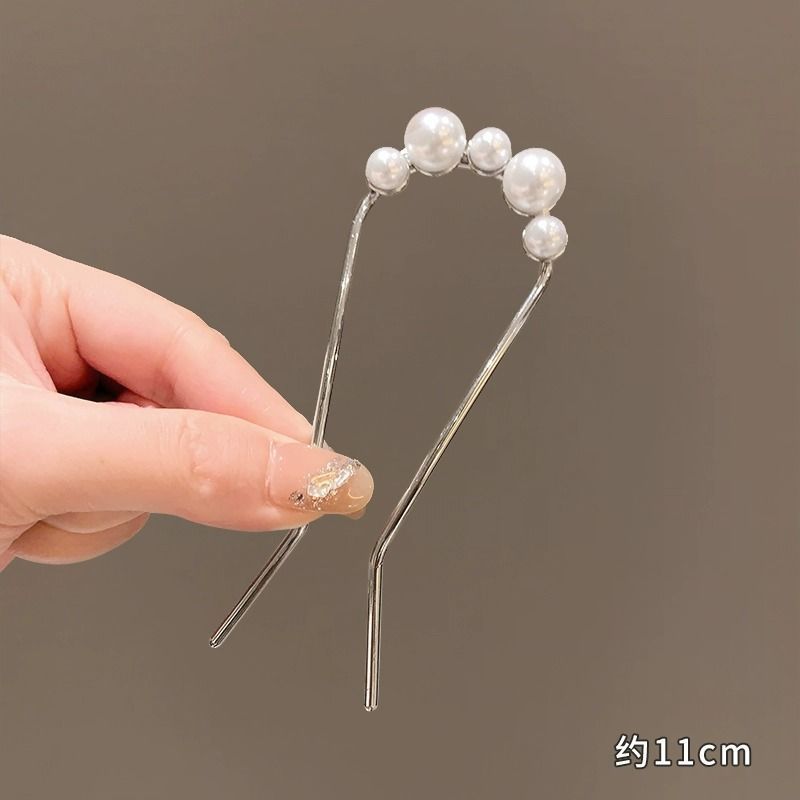 Horquilla en forma de U de alta calidad para mujer, horquilla para el cabello de todo fósforo diaria, horquilla para el cabello de la moda coreana, tocado, accesorios para el cabello con peine