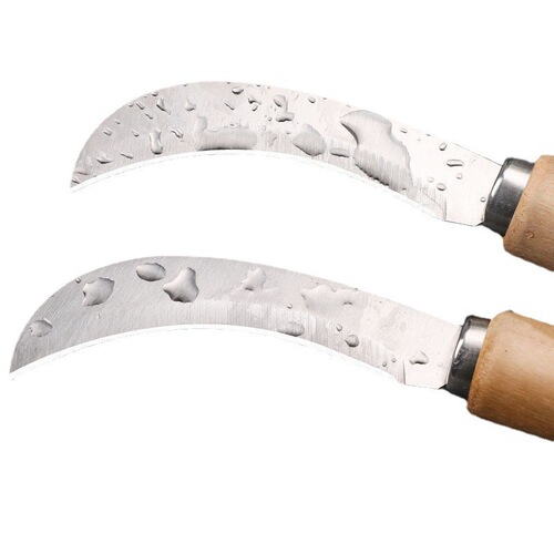 Stainless steel scimitar banana knife small sickle cutting vegetable peeling pineapple knife fruit knife cutting leek knife jackfruit knife