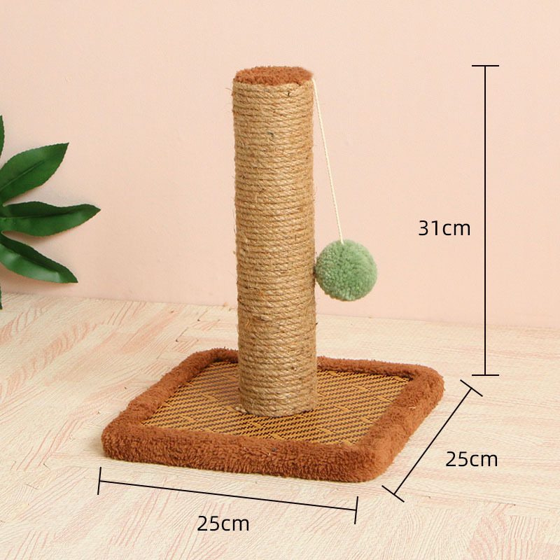 迈北彼立式猫抓柱子猫爬架剑麻猫抓板磨爪器不掉屑逗猫咪玩具用品