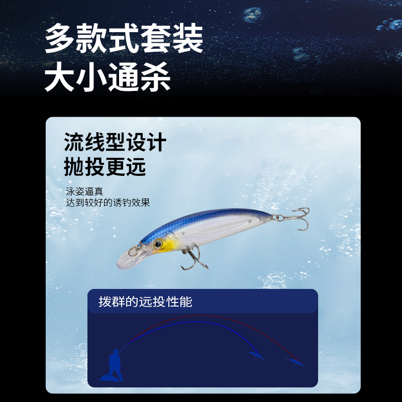Comarei transfronterizo luya cebo conjunto de rana truenos minos vib sequela gancho de cabeza de plomo cebo suave 25 piezas conjunto de cebo al por mayor