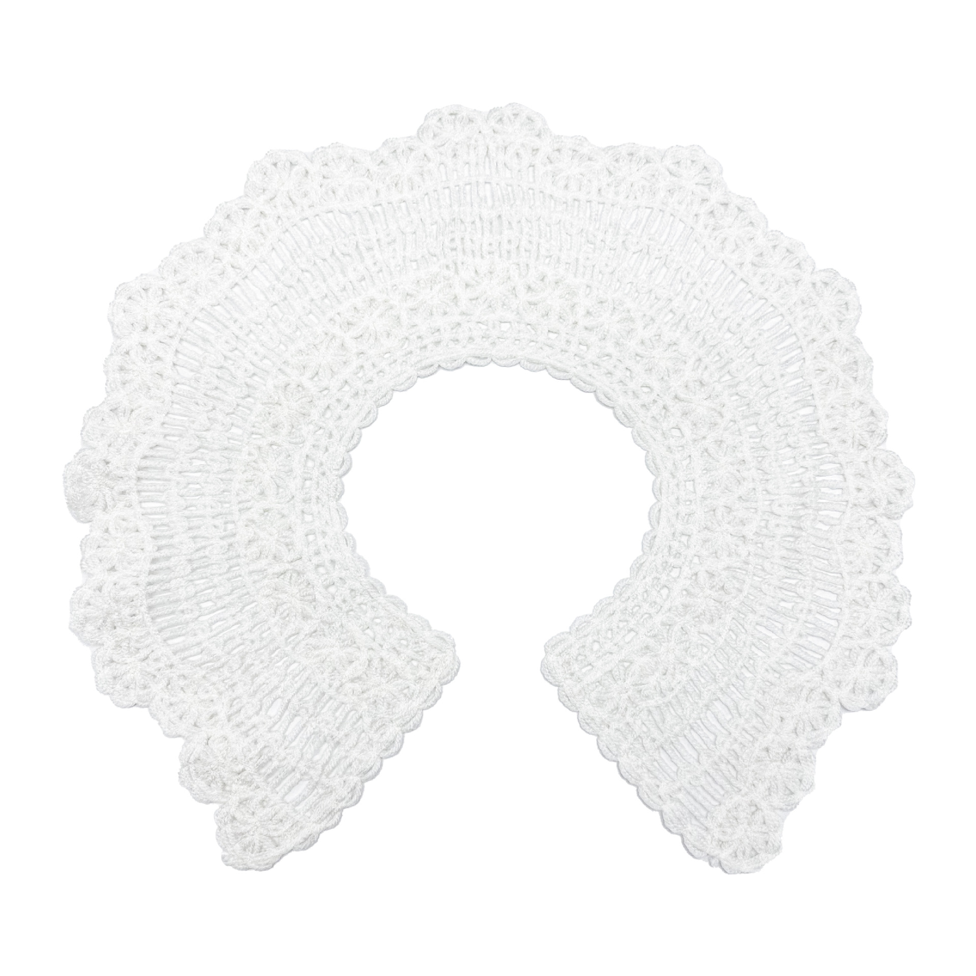Ventas directas de invierno y otoño lana chalelas de lazos de cuello falso cuentas de clavos huecos vestidos de encaje suéter image 6
