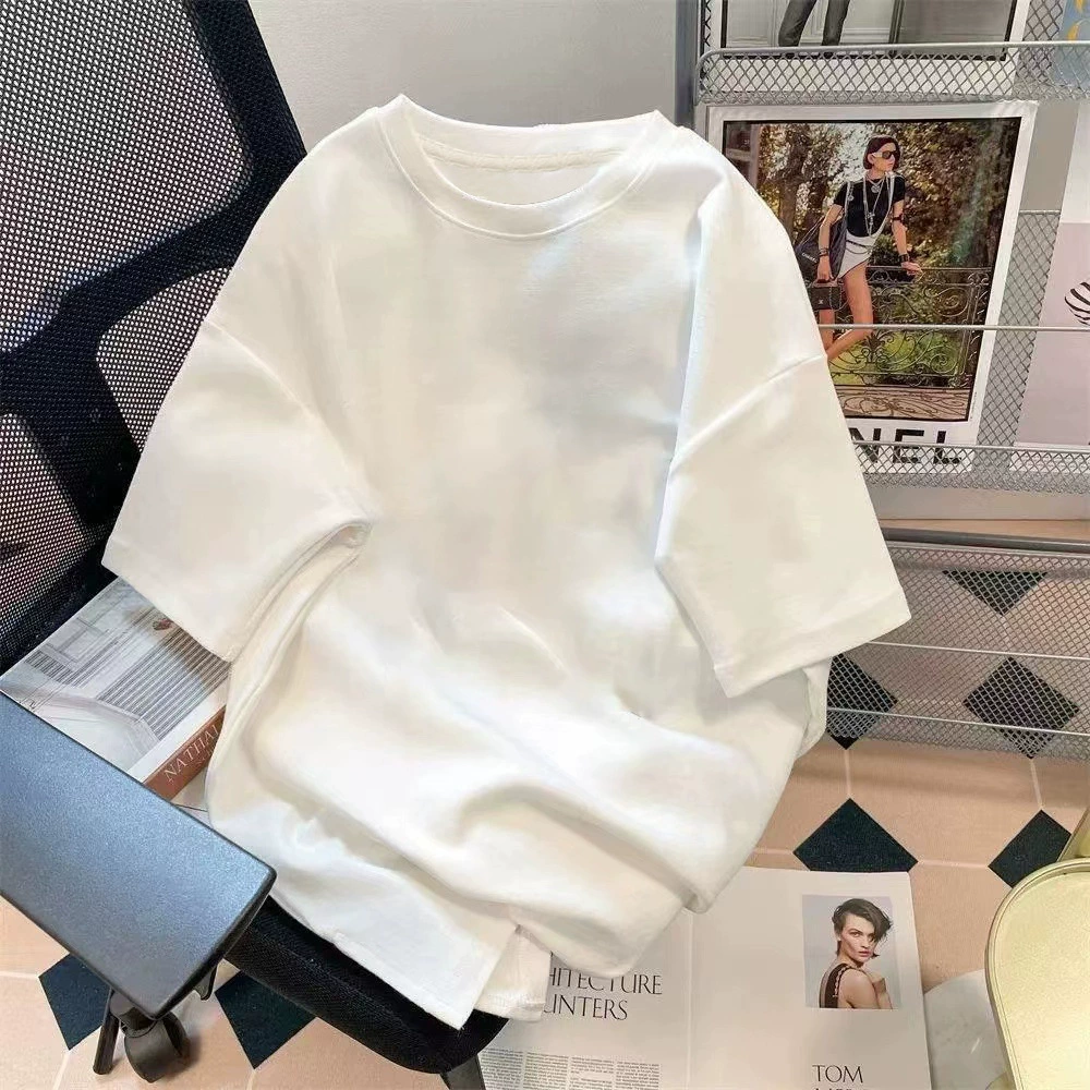 Oversize летняя футболка унисекс с принтом клубники, размеры M–5XL