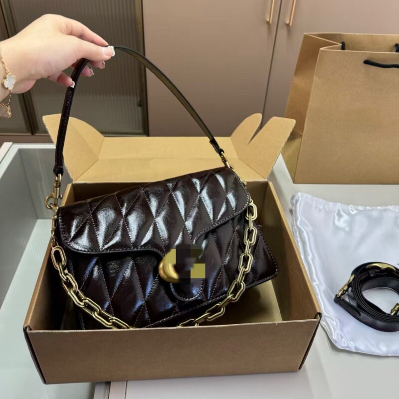 Coach C's New Women's Bag Quilted Chain Accordion Bag Chain Soft Tabby Satchel Dionysus Messenger Bag