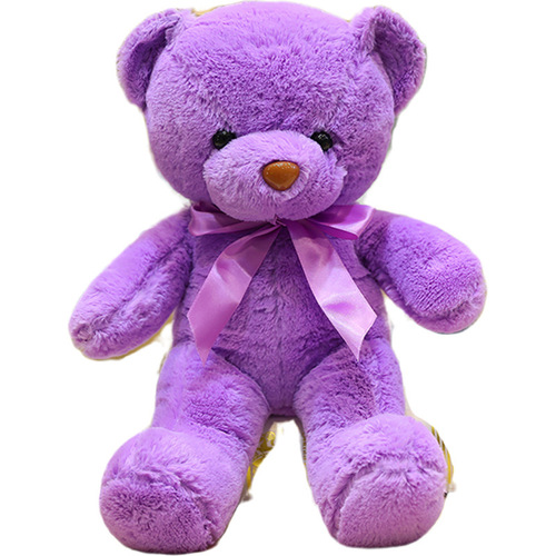 Colorful Teddy Bear Plush Toy Catch Doll Doll Cute Ribbon Bear Children's Doll Company Event Gift