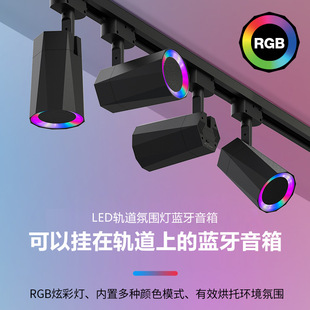 Living Room Clothing Store Ceiling Spotlight Led Shop Commercial Home Rail Audio Speaker Background Wall Track Light
