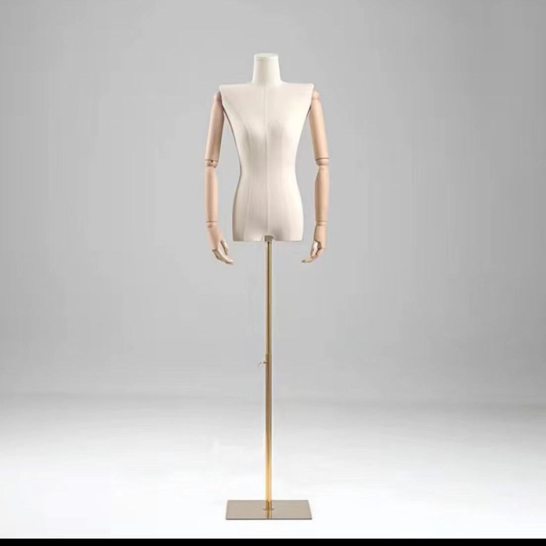 Modelo de busto femenino accesorios hombros planos estante de ropa de estilo coreano estante de ventana maniquí estante de exhibición de cuerpo humano