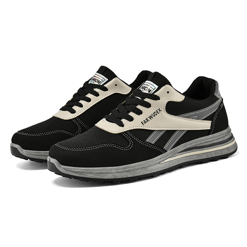 Zapatos de papá de hombre primavera nuevos zapatos de pareja, zapatos casuales transpirables coreanos, zapatos deportivos de moda coreana para hombres