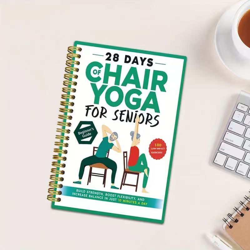 跨境新款线圈28天椅子瑜伽双人男女训练指南28 DAYS  CHAIR YOGA|undefined
