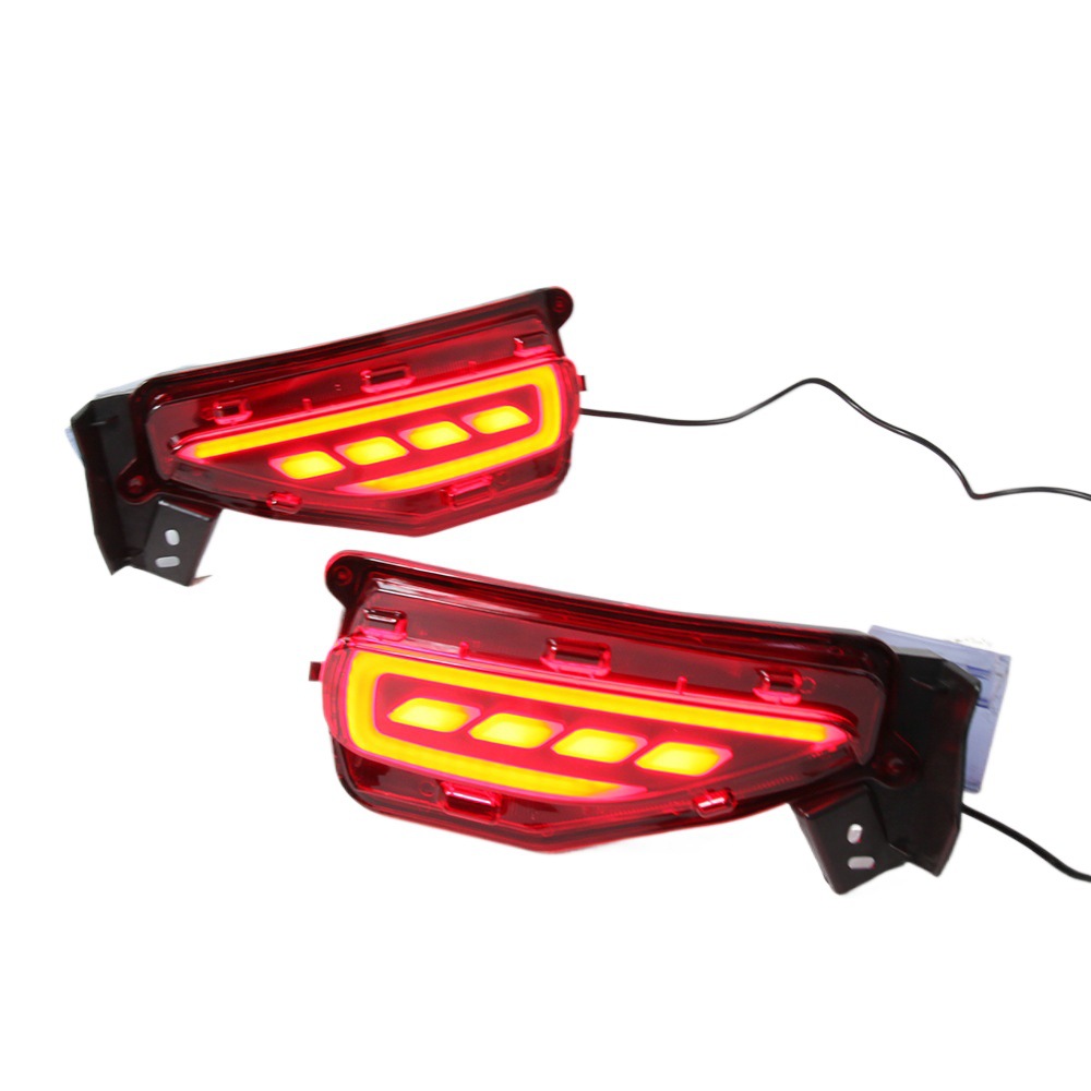 Luces de parachoques traseras para modelos Fortuner 16-20, luces de parachoques traseras para modelo Runner 2016 con 3 funciones: conducción, frenado y giro.