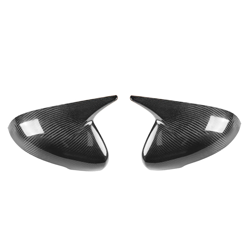 Suitable for 18-23 Kia Stinger Horn-Shaped Rearview Mirror Shell Modification Carbon Fiber Rearview Mirror Cover Decoration