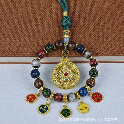 2025 New Rotating Gourd Five-Way: Car hanging - diamond-encrusted-perfection-scented-ash-glass-car-hanger