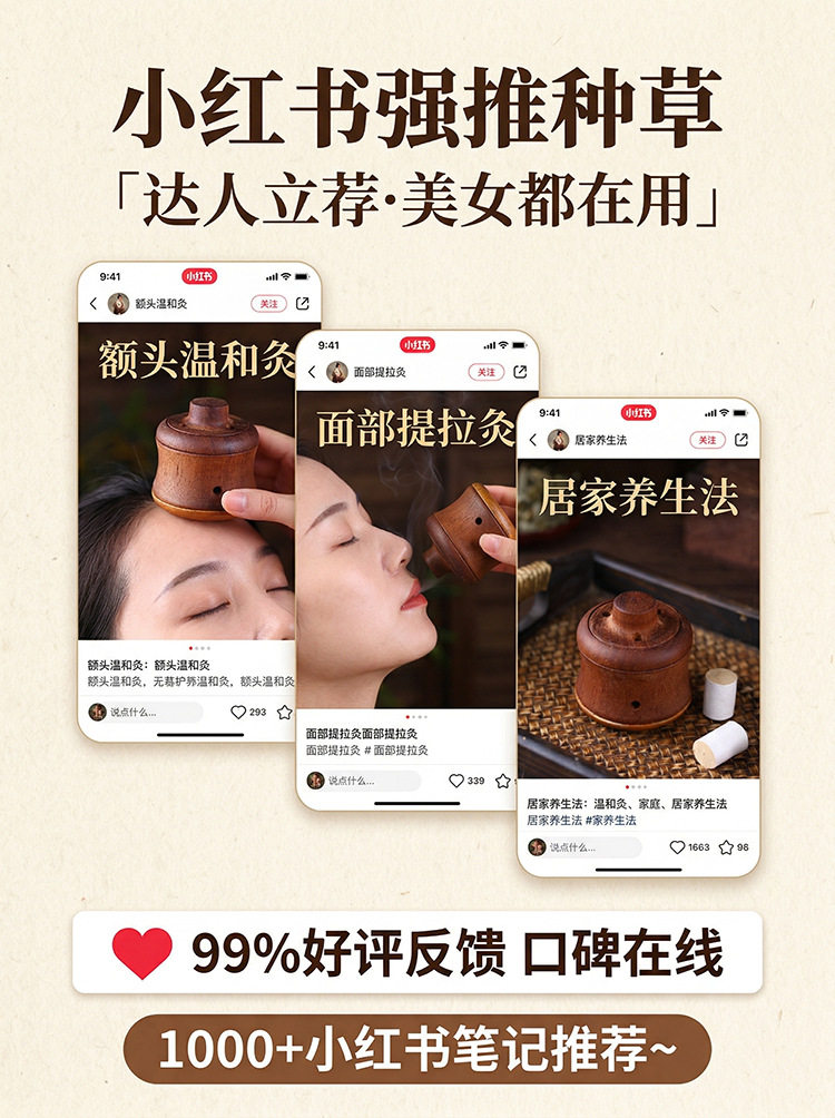 Walnut Wood Bian Stone Moxibustion Jar with Massage Gua Sha for Home Meridian Care and Warm Moxa Therapy key features