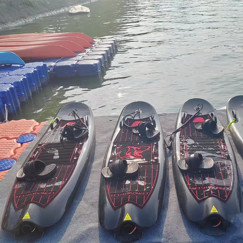 Electric surfboard propulsion standing chattering carbon fiber water sports speed power jet water ski