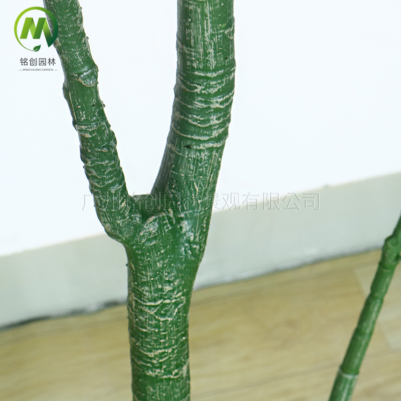 Simulación de árbol de la fortuna Simulación de plantas verdes en macetas con macetas Decoración del hogar Paisajismo Árbol de la fortuna Plantas verdes falsas Bonsai de la suerte