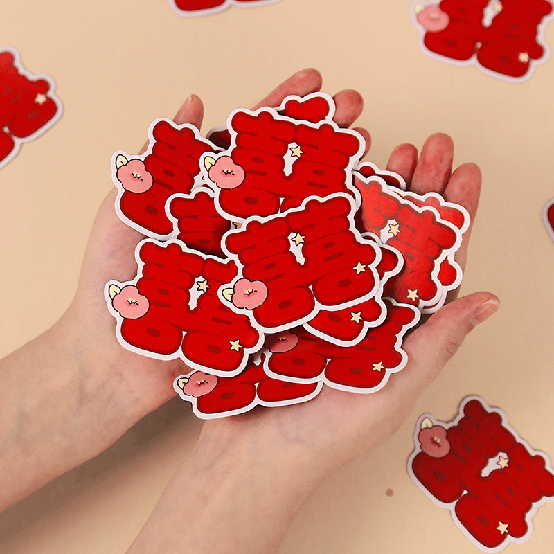 Casamiento creativo decoración de boda mini mano arrojar decoración de la sala de bodas nueva casa bandeja de frutas dibujos animados pequeñas palabras de boda