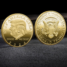 跨境供商 特朗普纪念币 外贸纪念币制作各种贵金属纪念币纪念章