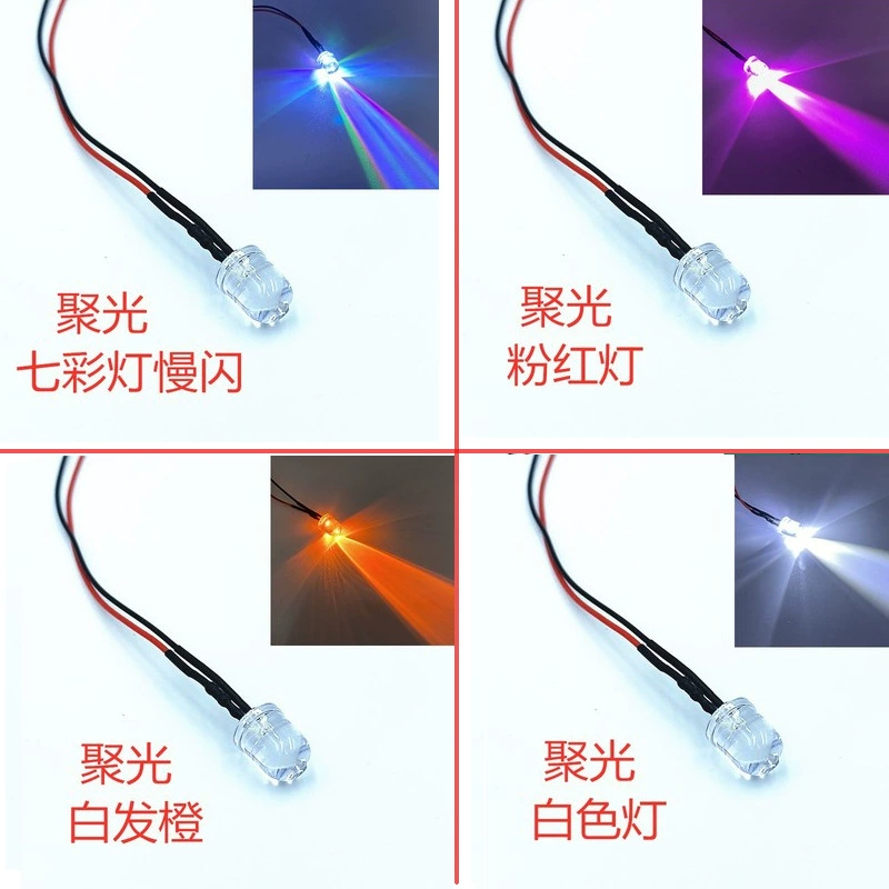 10 мм Светодиодные бусины для ламп 220 В супер яркий светодиодный индикатор сигнала 5V6V12V24V с линией 20 см