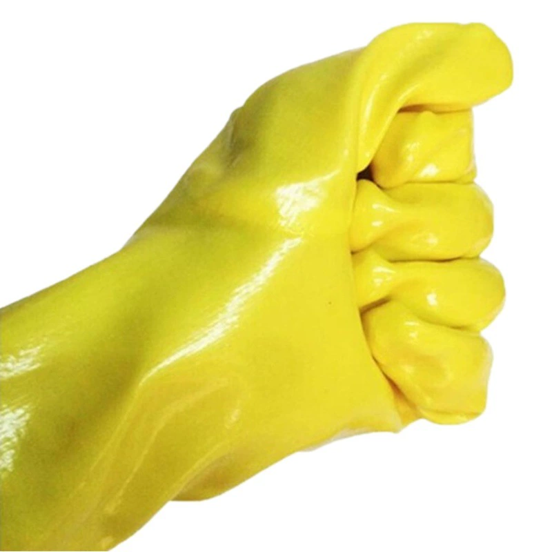 Spring Bud 28-1 Хлопчатобумажные шерстяные перчатки для погружения Waibang 28-2 Водонепроницаемые кислотно-и маслостойкие резиновые перчатки оптом