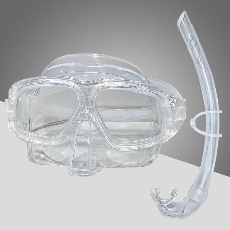 Diving Goggles Free Diving Mask Snorkel Set Wet Snorkel High Definition Anti-Fog Lens Snorkeling Diving Equipment