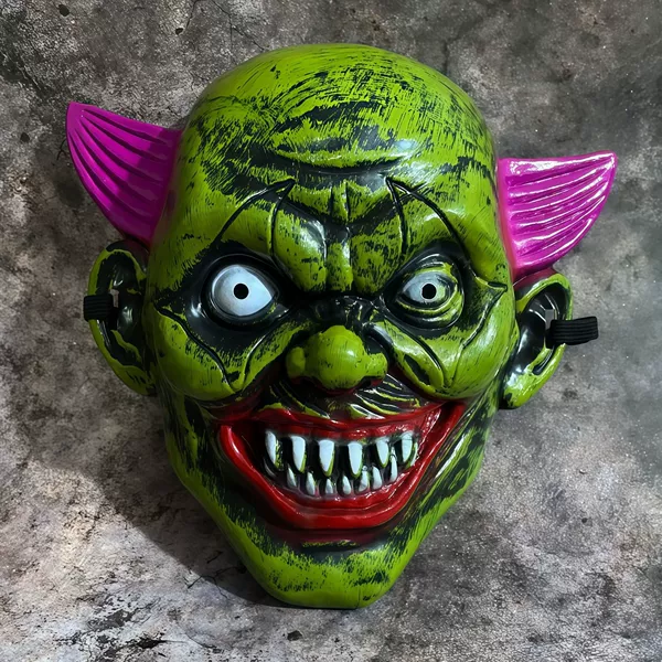 Horned clown light green