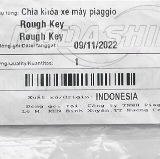 Suitable for Vespa Spring Sprint Gts Gtv Original Blue Chip Key with Lock Cylinder