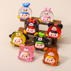 透明な薄い光沢のあるディディニ立体かわいい diy ジュエリーアクセサリー車のデスクトップ装飾品キーホルダー素材