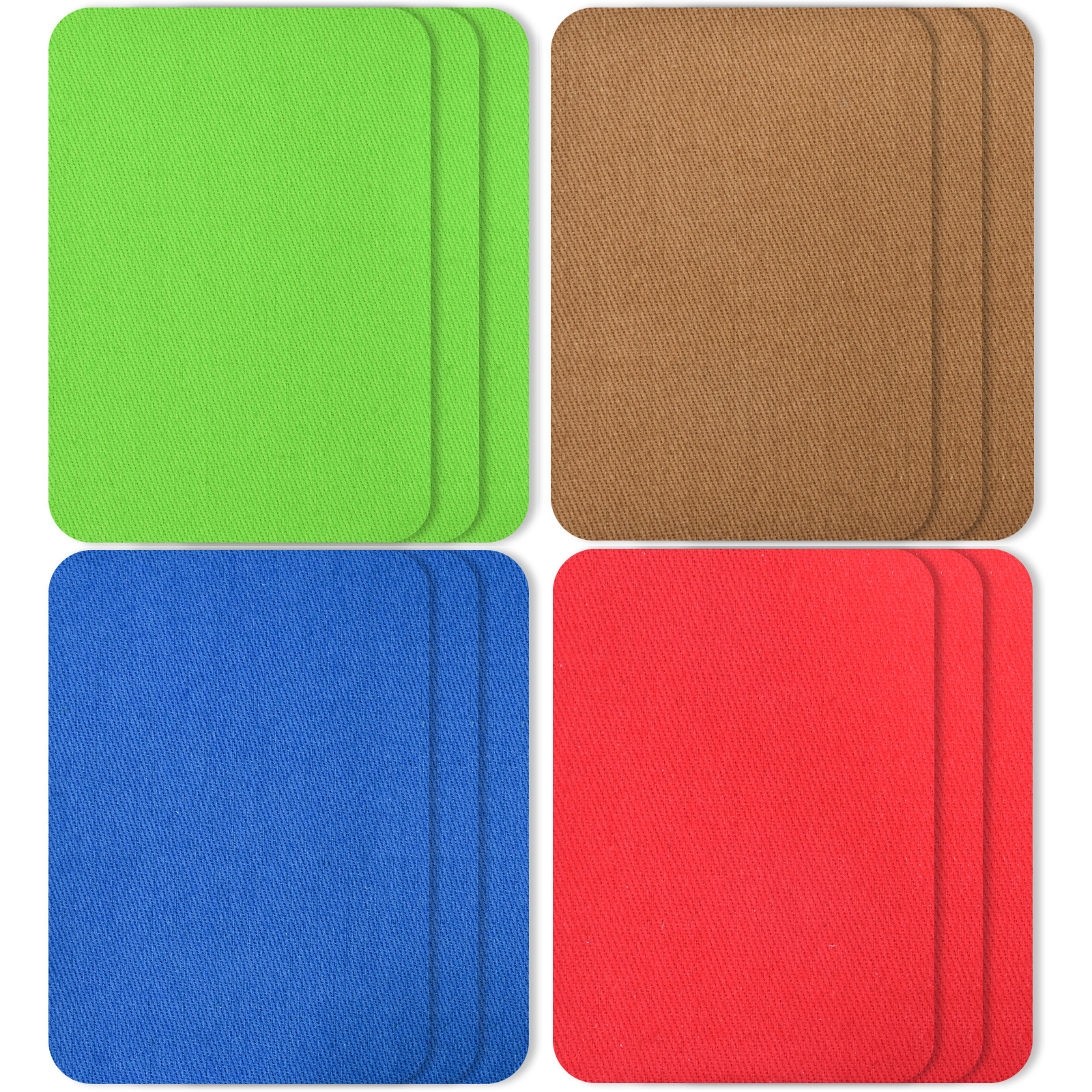 Parche de tela de algodón al por mayor parche de manga cuadrado parche de mezclilla camisa de suéter adhesivo de alta calidad parche de codo parche de rodilla