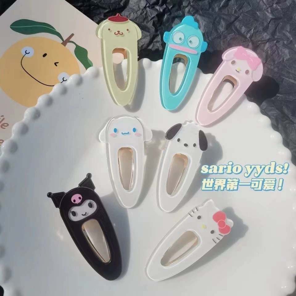 Застёжка для волос (Саньли) милые клипсы с персонажами, assorted cartoon designs, 6 см