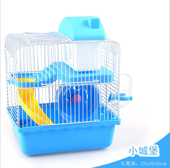 Маленькая клетка для хомяка, клетка для золотого медведя, очень большая клетка для свиданий в вилле, двухэтажная клетка для хомяка в виде виллы