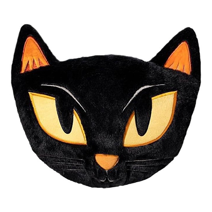 Nuevos productos transfronterizos almohada de Halloween, búho negro con almohada de núcleo, almohada de asiento creativa encantadora, almohada simple.