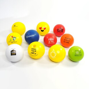PU sponge pressure ball rehabilitation training grip decompression vent ball toys free design LOGO printing
