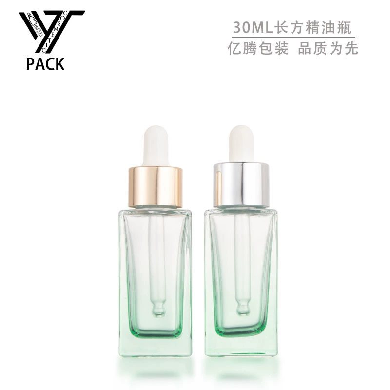 Спот 30ml Квадратная бутылка с толстым дном для капельницы косметическая жидкость бутылка стеклянная тетрапчатая бутылка