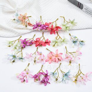Headband, shiffon hair accessory, orchid, DIY, 8.5cm, flowered