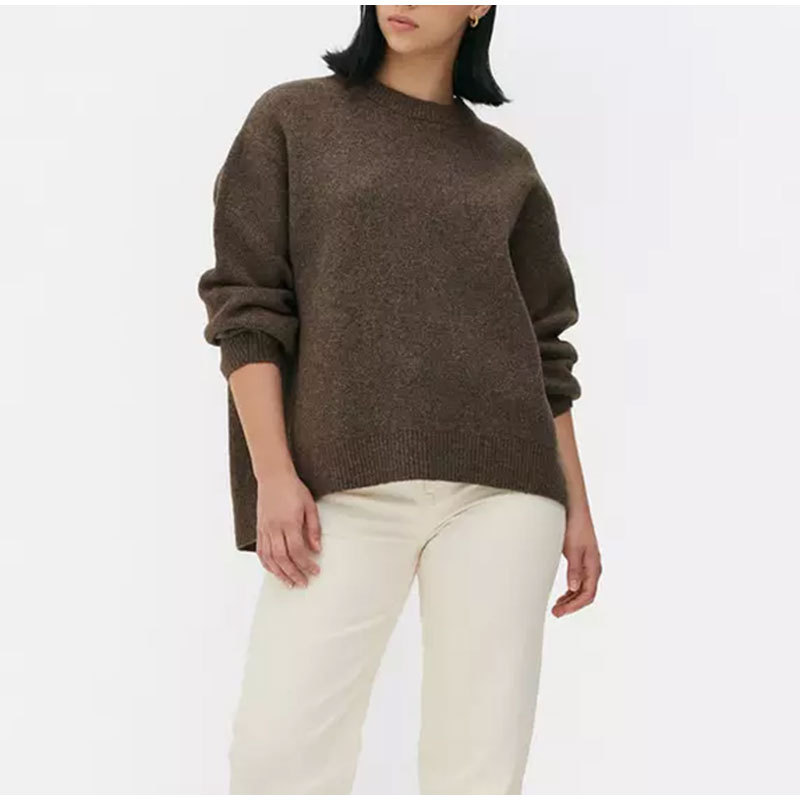 Women's Clothing winter new pink sweet round neck pullover sweater_voghion.com