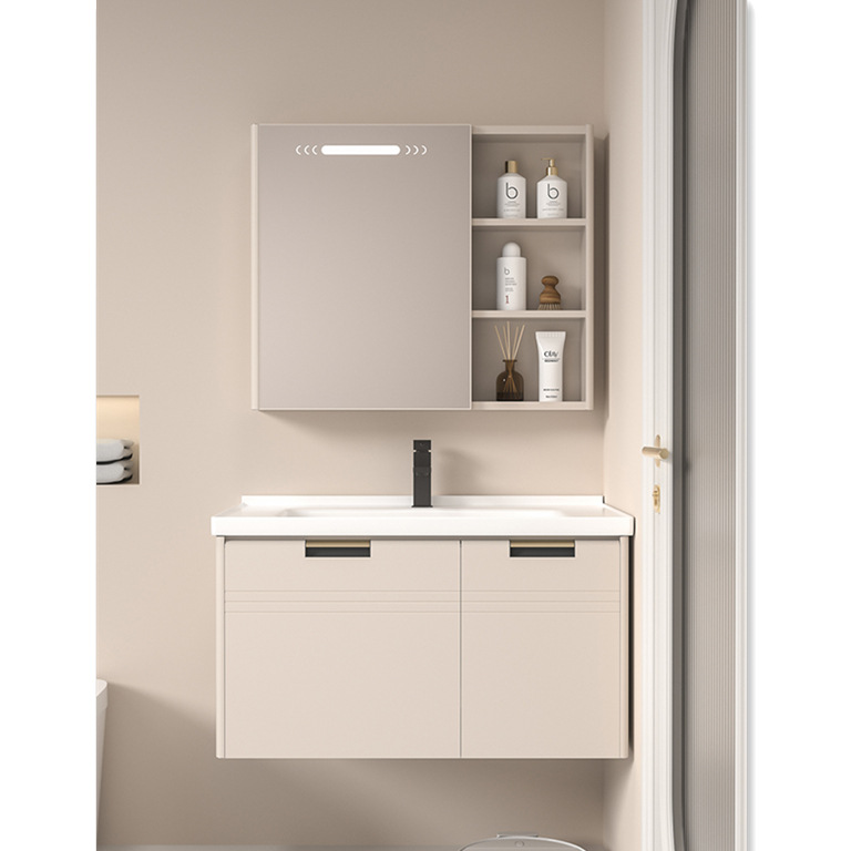 Cream-wind abeja de baño armario combinado baño pequeño lavabo lavabo lavabo integral lavabo lavabo lavabo