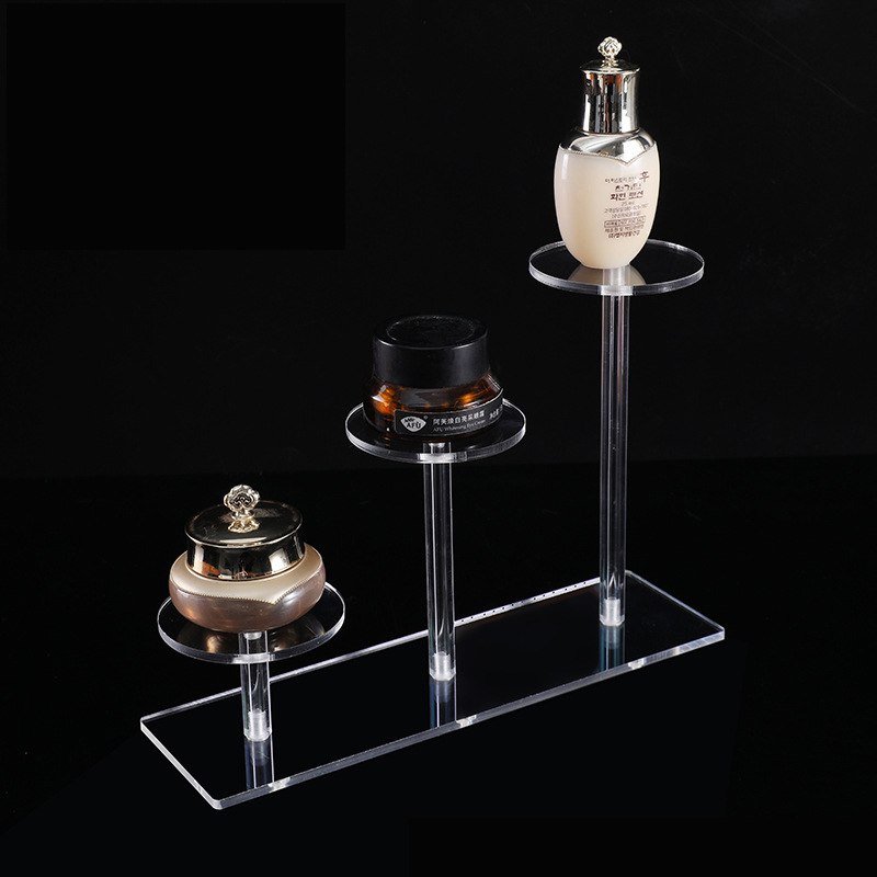 透明亚克力多层化妆品饰品香水收纳展示架手办盲盒蛋糕陈列置物架