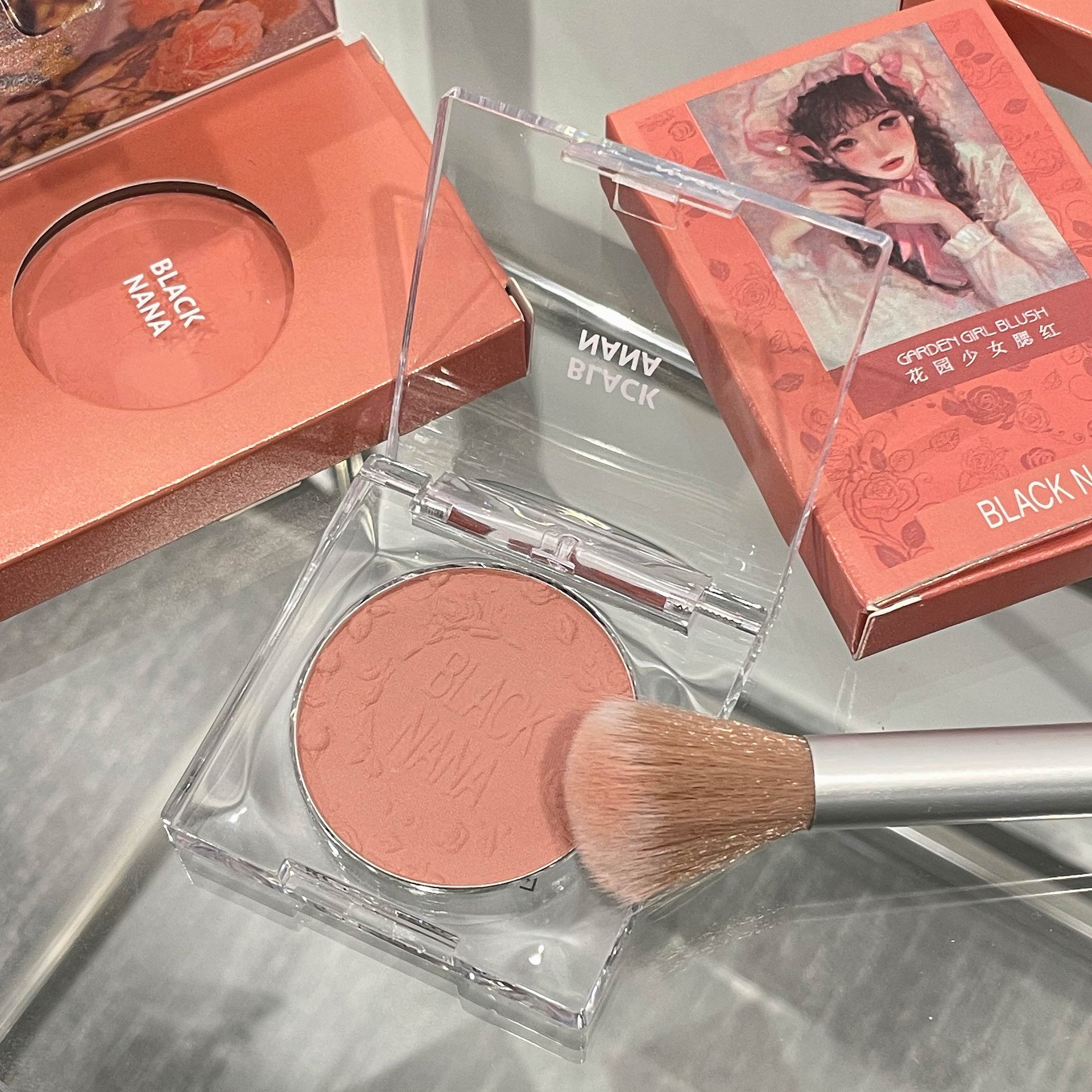 BLACK NANA Garden Girl Blush Natural Nude Makeup Highlight Brightening Blush Palette Affordable Student Cross-border Wholesale undefined