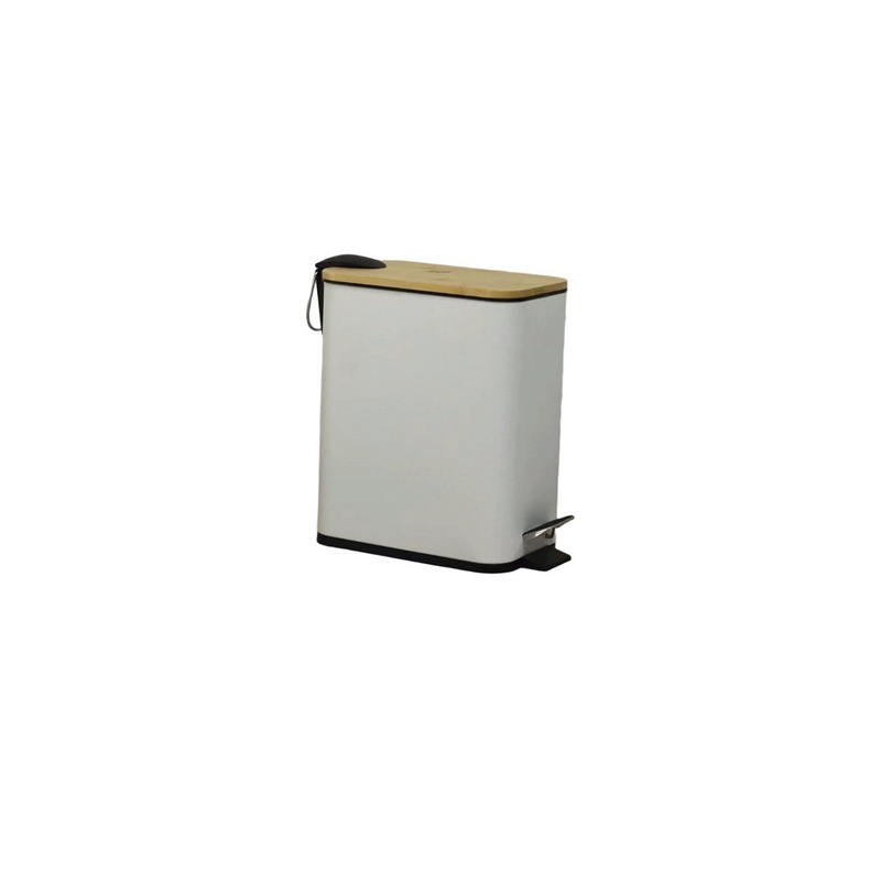 Rectangular Foot-Operated Sanitary Bucket Bathroom Toilet Living Room Stainless Steel Trash Can Spray Paint Paint Bucket