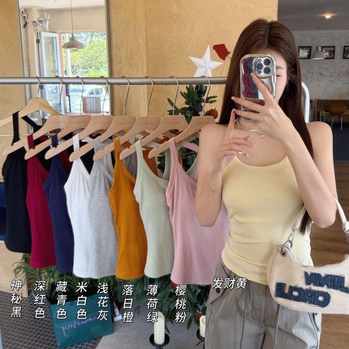 Dopamine Sports Versatile Macaron Color Racerback Slim-Fit Multi-Color Tie-Back Padded Beauty Back Tank Top for Women