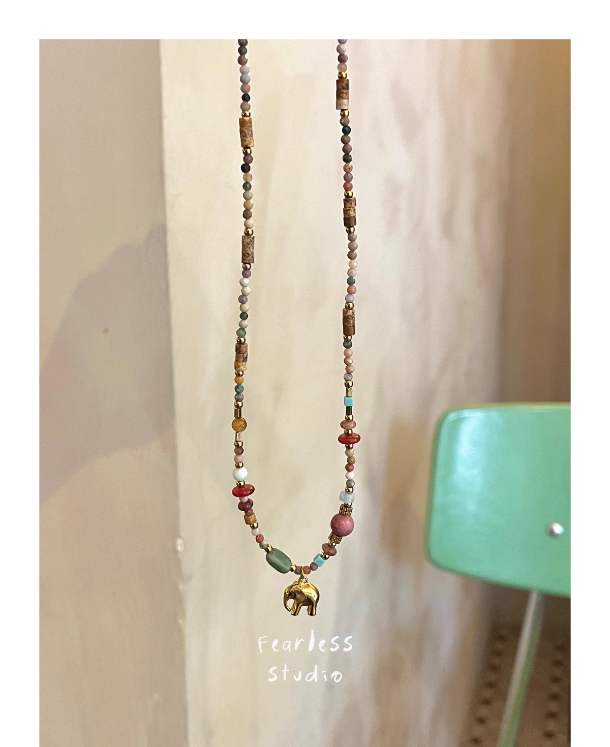 13g Weight Lobster Trigger Clasp Closure Clasp Closure Type Titanium Steel Pendant Material Pendant Necklace Classification Natural Stone, Titanium Steel Chain Material Beaded Chain Chain Type 1 Piece Quantity Casual, Daily Occasion natural stone, Titanium Steel Material Elephant Pattern All Seasons Season Women's Gender Plating Design Classic Style Style Classic Style Elephant Natural Stone Titanium Steel Beaded Chain Pendant Necklace In Bulk 12