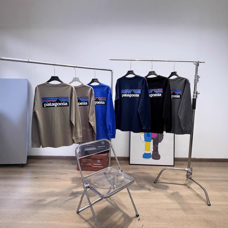 Cross-Border Pata Bata P-6 Classic Long-Sleeved Bottoming T-Shirt for Men and Women, Pure Cotton 260g Thin Sweatshirt 38518