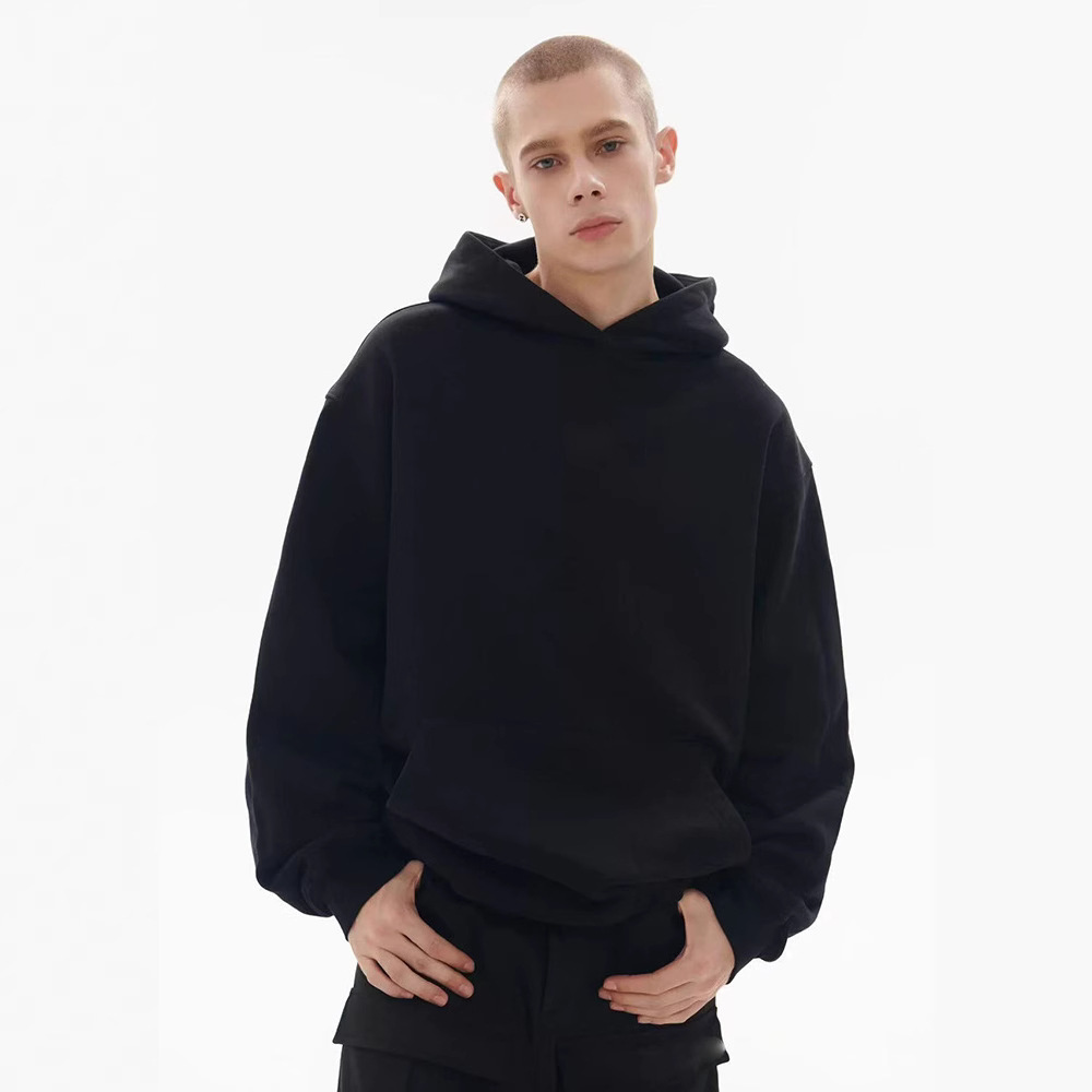 Transfronterizo pesado gris sudadera encapuchada de invierno de otoño para hombres con camisa encapuchada gruesa dura corta y ancha chaqueta con sudadera