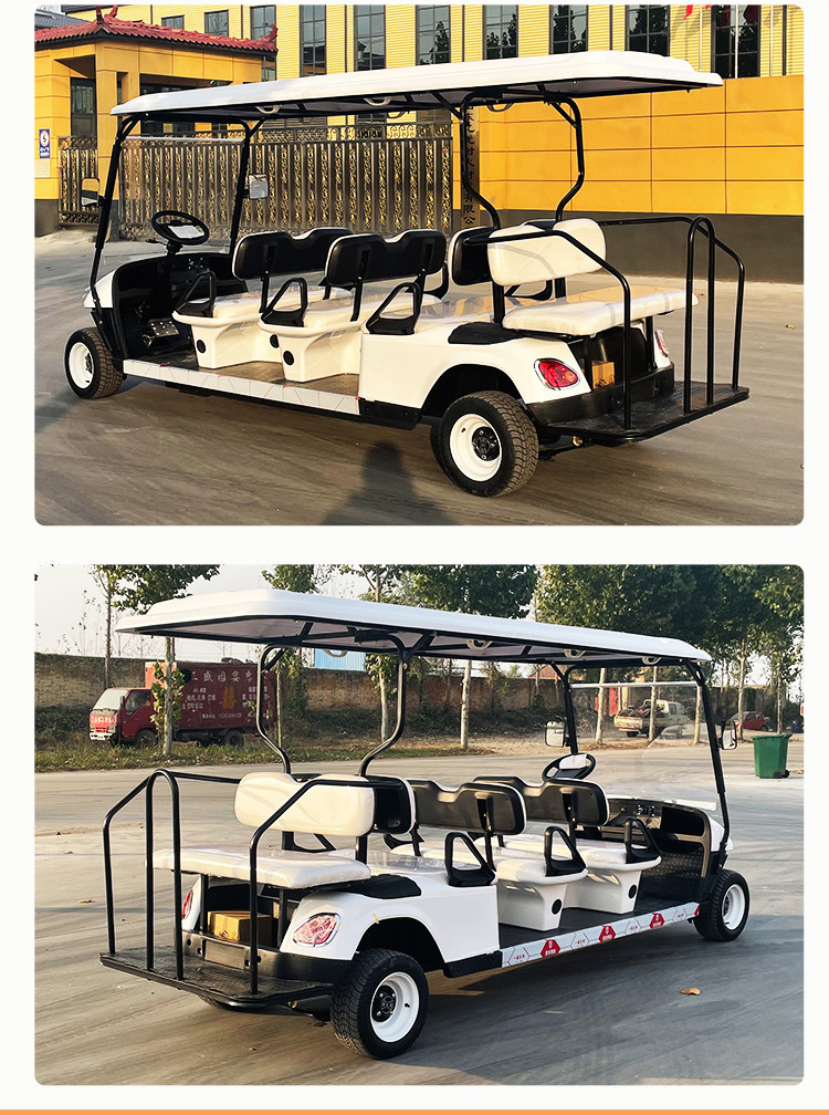 8-seat electric sightseeing bus Homestay Hotel Resort Scenic Area Tourist Shuttle Car Shuttle Convertible Golf Cart