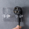 The transparent door behind the sticky hook kitchen is free of nail -free hook hook wall bathroom stick hook plug link hook without trace stickers