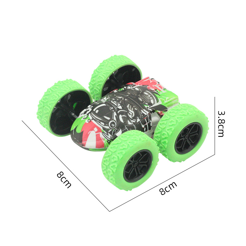 Juguete para niños tracción en las cuatro ruedas truco de inercia modelo de vehículo todoterreno niño juguete graffiti puesto de coche resistente a la caída al por mayor
