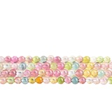 久雅 Кристалл натуральный макарон очищающий малые частицы Турмалиновое мороженое Старое шахтное радужное турмалиновые круглые шарики