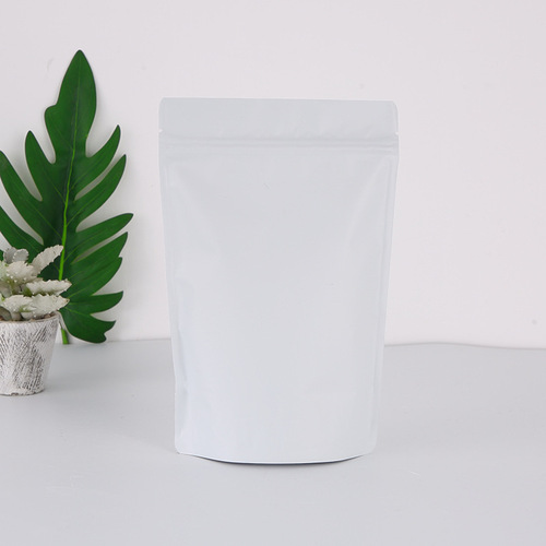 Colorful self-sealing bag frosted aluminum foil bag stand-up bone bag double-sided opaque food packaging bag bait seal pocket 